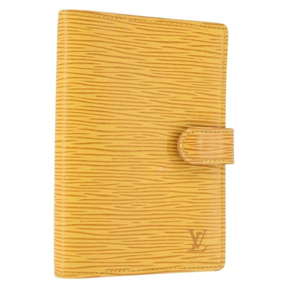LOUIS VUITTON Epi Agenda PM Day Planner Cover Yellow R20059 LV Auth 146025 - Picture 1 of 16